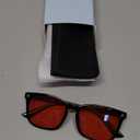 livho Blocking Gaming Glasses Blue Green Light for Computer Sleeping, Dual Coatings Red Lenses, for Women & Men (*B1 Light Black+clear)