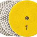 Casaverde 4 Inch 3 Step Polishing Pads,Step 1 Granite Diamond Polishing Pads Dry/Wet for Granite,Marble,Stone,Quartz,Countertop