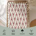 Red Lobster Baby Crib Sheets for Boy Girl 52"x28" Nautical Marine Animal Soft Snug Fitted Crib Mattress Cover Neutral Sea Beach Summer Nursery Baby Sheet for Standard Crib and Toddler Mattress (One size)