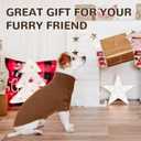 LETSQK Dog Knitting Sweater,Pet Warm Winter Coat,Thickening Turtleneck Small Medium Doggy Sweatshirt Soft Classic Knitwear in Cold Weather,Pullover Sweater for Puppy,S GlazedGinger