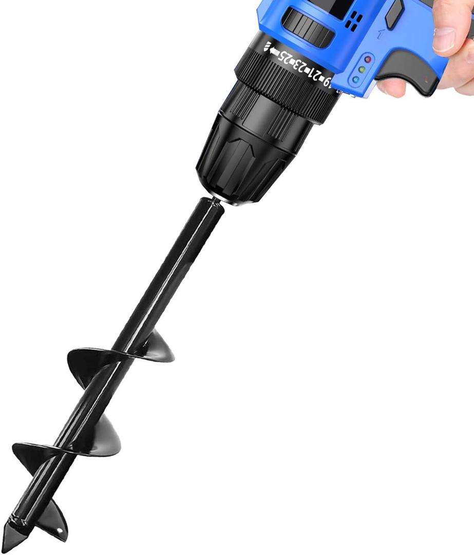 Bulb Planter Tool,Auger Drill Bit for Planting 3.15x11.81 Inch Suitable for 3/8Hex Drive Drill