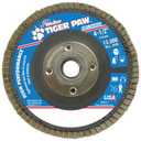 4-1/2" Tiger Paw Abrasive Flap Disc- Flat- - 40Z, Sold As 1 Carton, 10 Each Per Carton
