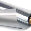 One Way Window Film Daytime Privacy Sun Blocking Reflective Window Film for Home, Office, Silver Mirror 35.4 Inch x 16.4Feet Reflective Mirror Tint