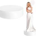 Round Mannequin Display Pedestal Stands 23.6x5.9in, Bridal Shop Cylinder Plinth Raiser, Wedding & Party Decoration - Platform Base for Jewelry Display- Round Stage Platform for Events