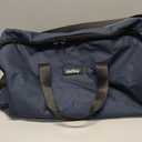 Halfday Convertible 2-in-1 Garment Duffel Weekender Bag 45L: Wrinkle-Free Travel (Hanging Suit Compartment, Shoe Pockets, Trolley Sleeve), Durable & Water-Resistant Carry-on, Marine