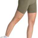 TAYOEA Workout Shorts Women Scrunch Butt Booty Lifting Seamless Biker Shorts for Gym Athletic Yoga (X-Small, Mocha)