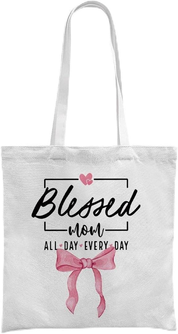 Mama Tote Bag, Best Mother's Day Birthday Gifts for Mama from Kids Daughter Son, Parent