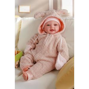 BABESIDE 15-Inch Baby Doll with Feeding Set, Lightweight First Baby Doll for Kids 3+, Realistic Baby Girl with Soft Cuddly Body for Easy Holding and Pretend Play