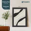 12x16 Picture Frame, Black Wood, 4 Pack, Glass, Wall Mounting