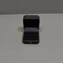 Ring Box Wedding Engagement Box, Square Leather Velvet Jewelry Ring Bearer Box, Premium Gorgeous Vintage Double Slots Ring Box for Proposal, Ceremony, Anniversary, Gift, Dusty Blue Double