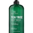 Botanic Hearth Tea Tree Body Wash 16 fl oz (2 Pack) Natural Antifungal & Odor Control Shower Gel for Acne, Athlete’s Foot, Ringworm, Jock Itch, Healthy Skin, Sulfate & Paraben Free, for Men & Women 