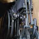 Medline Reclining Wheelchair, Desk-Length Arms and Elevating Leg Rests, 20" x 18" Seat (W x D)