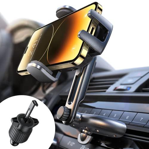 LISEN CD Phone Holder for Car iPhone 17 Adjustable CD Slot Phone Mount Holder Sturdy Cell Phones Holders for Your Car Accessories for Samsung Galaxy S25 S24 iPhone 16 15 Pro Max All Phones