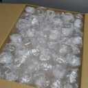 JOLLY CHEF 48 Pack Plastic Champagne Flutes, 9 oz Gold Stemless Champagne Flutes, Plastic Champagne Glasses, Shatterproof Recyclable Mimosa Glasses for Party, Wedding, Christmas, Birthday