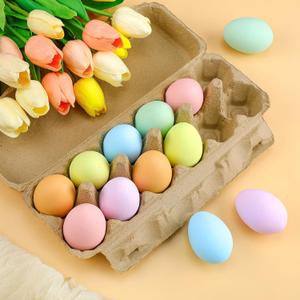 11 Pcs Easter Ceramic Eggs Pastel Easter Eggs Fake Nest Egg Easter Decoration for Easter Egg Hunt Crafts Bowl Basket Fillers Easter Home Party Decor