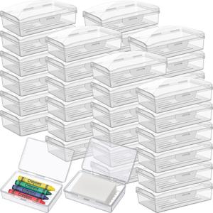 36 Pcs Travel Soap Container Portable Plastic Soap Boxes Bulk with Lid Homeless Donations Bulk Gym Shower Tour Groups Hotel Outdoor Camping (Clear)