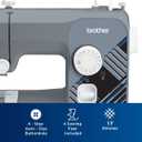 Brother RLX3817G Full Size 17 Stitch Sewing Machine Grey,Refurbished
