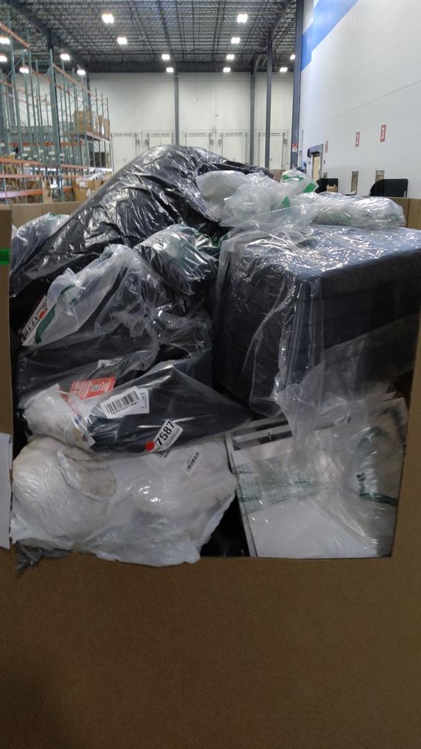 pallet of salvage items