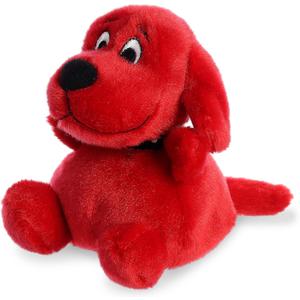 Aurora Playful Clifford Palm Pal Clifford Stuffed Animal - Childhood Nostalgia - Lasting Companionship - Red 5 Inches