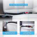 Givifive Car Seat Gap Filler Set of 2, Soft Foam Multifunctional Seat Side Gap Filler with Organizer & Hook Function, 3in1 Gap Stopper Universal Fit Car SUV Truck Fill The Gap Between Seat & Console, Standard