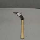 SHANFEEK Grass Sickle with Sawtooth Japanese Weeding Hoe Garden Hand Tool Weeding Tools for Garden High-Strength Steel with Solid Wood Handle (White)