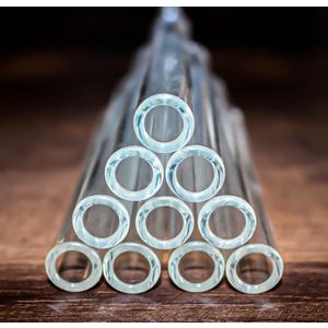 4 Inches Long 10 Pieces Glass Borosilicate Blowing Tubes 12 mm OD 2mm Thick Wall Tubing, Clear Tubes for Art DIY