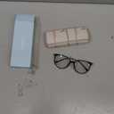 Gaoye Blue Light Blocking Glasses Women/Men, Fashion Round Cateye Frame UV Ray Filter Computer Gaming Glasses (*1-light Black Frame/Transparent Lens)