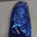 50 Feet Blue Christmas Tinsel Garland for Christmas Tree Decorations, Xmas Metallic Twist Shiny Hanging Garland Decor for Mantle Stairs Fireplace Home Holiday Indoor Outdoor