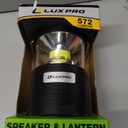 LUXPRO Bright 572 Lumen Rechargeable Bluetooth Speaker Lantern with Device Charging Port
