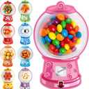 36 Pack Kids Valentines Day Cards Classroom Exchange - Bubble Gum Machine Design with Round Holders, DIY Candy Cards for School Party Favors, Gifts, Crafts & Rewards (9 Styles)