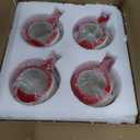 Comfy Hour Joyful Holiday Collection Santa Claus Mugs, Set of 4 Cups, Winter Christmas Gift, Ceramic