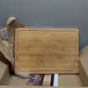 2XLarge Cutting Board, 20" Bamboo Cutting Boards for Kitchen with Juice Groove and Handles Kitchen Chopping Board for Meat Cheese board Heavy Duty Serving Tray, 2XL, Empune