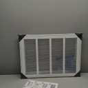 Fits 12x12 Duct Opening | Steel Return Air Filter Grille by Handua [Removable Door] for 1-inch Filters | Vent Cover Grill | White | HVAC Cold Air Intake Grille | Out Dim: 14 5/8"W X 14 5/8"H