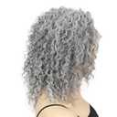 Onemliy Gray Lace Front Wigs Glueless Curly Synthetic Heat Resistant Fiber Hair Wig Silver for Women Daily Use