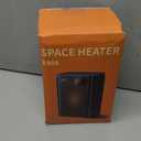 Lerat Electric Space Heater, Small Heater for Indoor Use, 1200W PTC Fast Heating Portable Heater, Overheat & Tip-Over Protection, Heating & Fan Modes for Bedroom, Office, Camping, Milky white