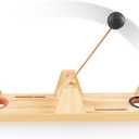 VolleyShot, Suitable for All Ages Volleyshot Tabletop Game, Entertaining Wooden 2-Player Tabletop Skill Game for Parties and Family Gatherings