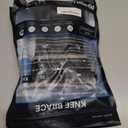 2 x POWERLIX Adjustable Compression Knee Brace for Men & Women, featuring Stabilizers & Patella Support, Optimal Recovery for Knee Pain, Medical Knee Sleeve for Arthritis, Weightlifting, Dance, Running (Large, Black with Strap)