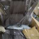 Office Desk Chair, Big and Tall Executive Office Computer Chair, Extra Wide 500LBS Heavy Duty Office Chair, High Back Ergonomic Office Gaming Chair with Adjustable Lumbar Support & 5D Flip Arms (Coffee)