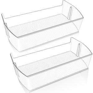 [2 PACK] UPGRADED MAN64890501 Refrigerator Door Shelf Bin Compatible with LG Fridge Door Bin Parts LRSXS2706V LRSXS2706W LRSDS2706S LHSXS2706S,MAN64890501 LG Refrigerator Shelf Replacement Shelves