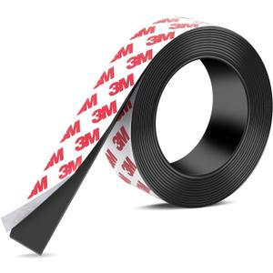 DTLHCNCT Strong Adhesive Magnetic Tape Strip Roll- 1" x 10ft, Cuttable Magnetic Sheets for,DIY Art Projects, Whiteboards, Fridge Organization - Ideal for Home, School, Office Use.(0.06" Thick)
