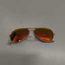 livho Sunglasses for Men Women Aviator Polarized Metal Mirror UV 400 Lens Protection (Golden Red)