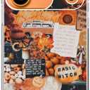 Autumn Collage Pumpkin Witch Halloween Phone Case Compatible with iPhone 17 Pro Max, Retro Aesthetic Fall Phone Cover for iPhone 17 Pro Max