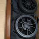 Bombi Bbee V2 Lightweight Baby Stroller - Premium Vegan Leather, One-Hand Fold, Infinite Recline, Aircraft-Grade Aluminum Frame, XXL Canopy, and Ample Storage Umbrella Stroller - Hickory