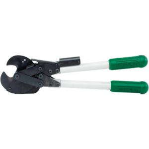 Ratchet Cable Cutter, Shear Cut, 19-1/8 In