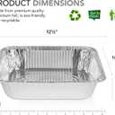 Stock Your Home Aluminum Pans 9x13 Disposable Foil Pans (30 Pack) - Half Size Steam Table Deep Trays - Tin Foil Pans Great for Cooking, Heating, Storing, Prepping Food