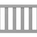 Storkcraft & Graco Toddler Safety Guardrail with Slats (Pebble Gray) – GREENGUARD Gold Certified, Converts Compatible Storkcraft & Graco Crib to Toddler Bed, Each Guardrail Sold Individually