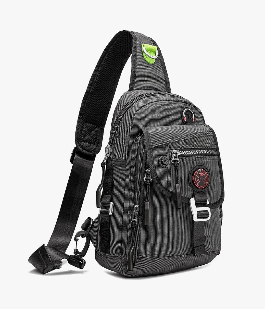 NICGID Sling Bag Chest Shoulder Backpack Crossbody Bags for Tablet Laptop Outdoor Hiking Men Women