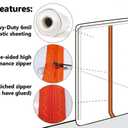 Professional Zipper Door, Dust Protection Wall, Barrier for Dust Containment - Heavy-Duty Construction Access Door - Plastic Sheeting Temporary Door, Zipper Barrier Room Seal - Reusable Doorway
