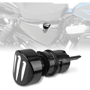 Motorcycle Engine Oil Tank Dipstick for Harley Sportster Iron XL 883 1200 & Forty Eight (2004-2021) Machine Oil Tank Cap Oil Level Indicator (Black)