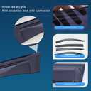 Yakitoko Window Visors Vent Sun Shade Rain Guards for Volkswagen/VW Tiguan 2009-2017 Black 4PCS